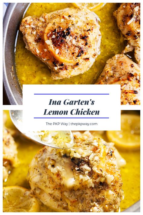 Ina Garten Lemon Chicken, Ina Garten Chicken, Best Ina Garten Recipes, Lemon Chicken Thighs, Barefoot Contessa Recipes, Italian Dinner Recipes, Lemon Chicken Recipe, Ina Garten Recipes, Chicken Breast Recipes Easy