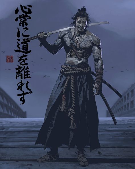 ArtStation - Samurai Seung Eun Kim, Samurai Concept, Ronin Samurai, Samurai Wallpaper, Afro Samurai, Cowboy Design, Samurai Artwork, Ninja Art, Japanese Warrior