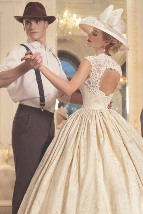 Wedding Dresses Vintage 50s, Wedding Dresses 50s, Trendy Wedding Dresses, Vestidos Vintage, Moda Vintage, Mode Vintage, Wedding Dresses Vintage, Mode Fashion, Bridal Collection