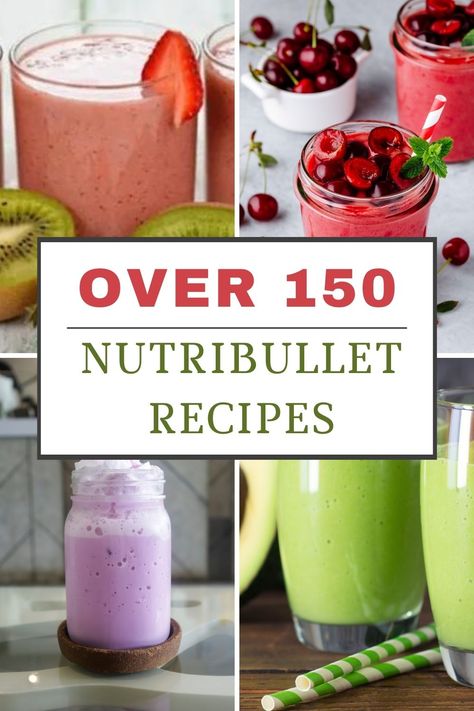 A collage of Nutribullet Recipes