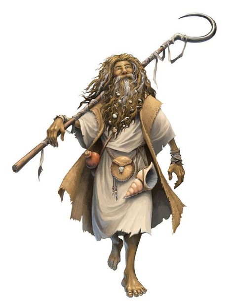 Old Man Seaside Druid - Pathfinder PFRPG DND D&D d20 fantasy Dnd Druid, Fantasy Wizard, Pathfinder Character, Dnd Npc, Dark Sun, Heroic Fantasy, Pathfinder Rpg, Fantasy Magic, Dungeons And Dragons Characters