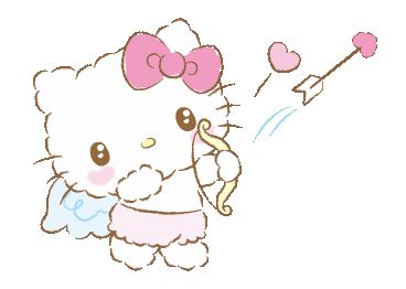 Hello Kitty Gif Banner, Hello Kitty Banner Gif, Cupid Hello Kitty, Gif Hello Kitty, Hello Kitty Animation, Sanrio Gif, Hello Kitty Gif, Gif Hello, Kitty Gif