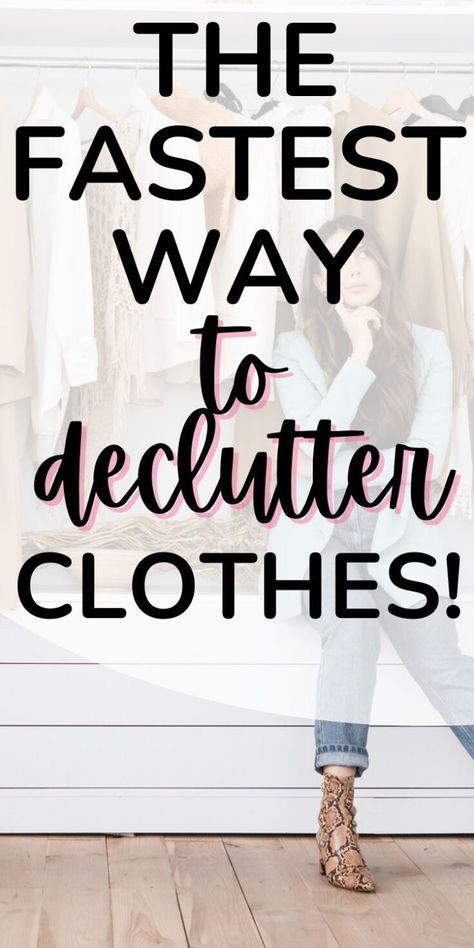 how to quickly declutter clothes Too Many Clothes Not Enough Space, How To Get Rid Of Clothes, How To Declutter Your Closet, Downsize Wardrobe, Decluttering Clothes, Declutter Clothes, Closet Declutter, Be Ruthless, Sorting Clothes