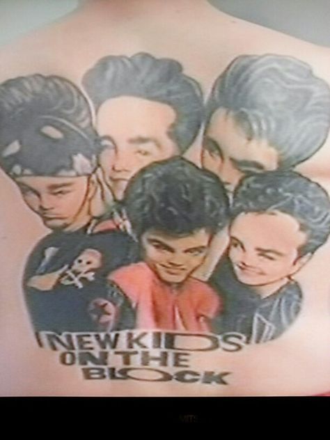 NKOTB Tattoo that's my boy lmao Nkotb Tattoo, Block Tattoo, Eddie Griffin, Trending Tattoo, Kids Blocks, Jordan Knight, Boy Tattoos, New Kids On The Block, Mad Dog