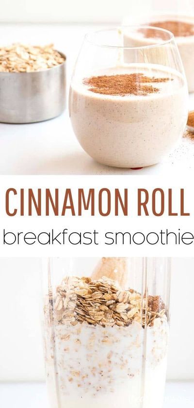 Incredibly healthy and delicious, this quick cinnamon roll breakfast smoothie is the perfect breakfast to start off the day! #smoothies #smoothierecipes #oats #cinnamon #breakfast #breakfastsmoothies #breakfastrecipes #healthy #healthybreakfast #healthyrecipes #recipes #iheartnaptime 2025 Health, Cinnamon Roll Breakfast, Homemade Ingredients, 2025 Recipes, Menu Sarapan Sehat, Cinnamon Breakfast, Resep Smoothie, Bodybuilding Recipes, I Heart Naptime