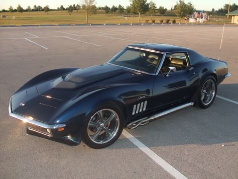 1969 Corvette Stingray, Tesla Car Models, 1969 Corvette, Old Corvette, C3 Corvette, Corvette C3, Old Vintage Cars, Vintage Muscle Cars, Chevrolet Corvette Stingray