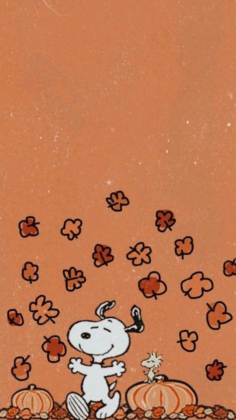 Is snoopy thankgiving Snoopy Fall, Autumn Wallpaper, Autumn And Halloween, Snoopy Wallpaper, Halloween Inspo, Fall Wallpaper, My Stuff, Snoopy, Wallpapers