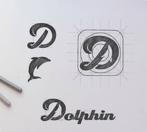 Logo Sketch Design, Dolphin Logo, Logo Design Examples, Mascot Logos, Logo Sketches, Clever Logo, Logo Design Inspiration Creative, Logo Process, Logo Creator