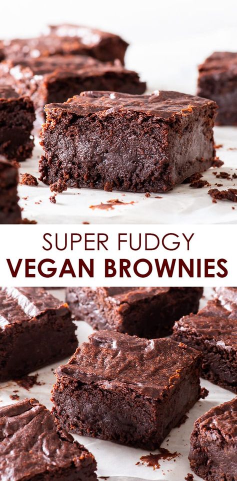 Oat Flour Desserts, Oat Flour Brownies, Diy Deserts, Macro Desserts, Fudgy Vegan Brownies, Gf Brownies, Best Vegan Brownies, Resep Vegan, Vegan Chocolate Brownies