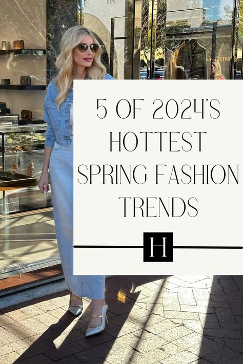 Spring is quickly approaching so now is the perfect time to start thinking about which spring items your wardrobe needs. In this post, I'm sharing the best spring fashion trends of 2024 and how to style them as a woman over 40 Spring Outerwear, Spring Summer Fashion Trends, Spring Denim, 2024 Fashion Trends, Dallas Fashion, Trendy Jackets, Spring Capsule Wardrobe, Spring Summer Trends, Street Style Trends