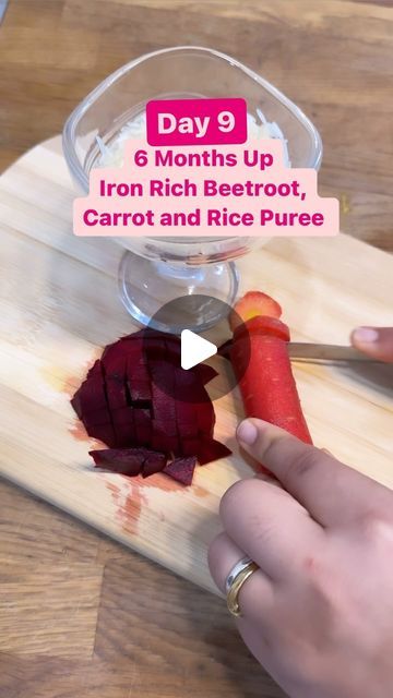 Beetroot Puree Recipe, Iron Rich Breakfast, Baby Food Recipes 6-9, Baby Food Recipes 9-12, 7 Month Old Baby Food, 6 Months Baby Food, 7 Months Baby Food, Pureed Diet, Teej Festival