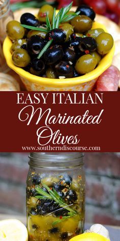 Southern Discourse, Southern Potato Salad, Marinated Olives, Recipes Southern, Italian Olives, Olive Recipes, Eating Light, Homemade Italian, Easy Italian