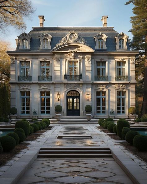 Alpine Manor (@alpine_manor) • Instagram photos and videos French Mansion, Era Victoria, Old Money House, Mansion Exterior, Architecture Styles, French Architecture, Classic Architecture, Luxury Homes Dream Houses, Dream House Interior