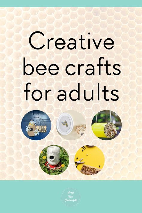 Creative bee crafts for adults - Craft with Cartwright Bee Crafts For Adults, Diy Bee Crafts, Bee Crafts For Adults Diy, Bumblebee Decor, Bumble Bee Craft, Bee Hive Craft, Diy Giveaway, Mason Jar Art, Bff Ideas