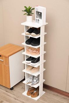 Wooden Shoe Rack Designs, Shoe Rack Cabinet Design, Shoe Storage Design, Shoe Rack For Small Spaces, Vertical Shoe Rack, Wooden Shoe Storage, Wood Shoe Rack, Diy Shoe Rack, Shoe Rack Living Room