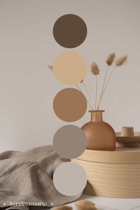 Boho Pallete Color, Earthy Colors Palette, Aestethic Color Palette, Bedroom Color Palette Ideas, Warm Colors Aesthetic, Aesthetic Colors Palettes, Spa Color Palette, Aesthetic Moodboard Inspiration, Aesthetic Color Palettes