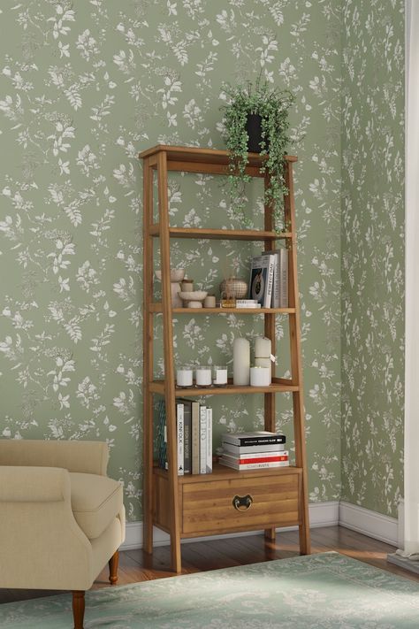 Laura Ashley Furniture, Ladder Shelving Unit, Ladder Shelving, Ladder Shelves, Headboard Lamp, Hall Cupboard, Ashley Brown, Birch Veneer, Reproduction Furniture