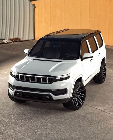 The SUV Culture™ on Instagram: “The new Jeep Grand Wagoneer with some mad wheels⚡️ Become a part of the culture @thesuvculture @thesuvculture @thesuvculture • Photo via:…” New Jeep Wagoneer, Charger And Challenger, Dodge Challenger Gt, Awd Cars, Dodge Challenger Sxt, Challenger Sxt, Jeep Grand Wagoneer, New Jeep, Gmc Yukon Denali