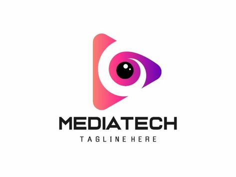 Mediatech Logo Vector, Logo for media business, technology Creative Media Logo, Media Logo Design Ideas, Media Production Logo, Media Company Logo, Social Media Logo Design, Vv Logo, Japan Text, Digital Media Logo, Media Logo Design