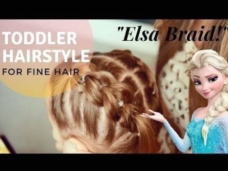 Toddler Hairstyles for Fine Hair | ELSA BRAID! | Part 1 - YouTube #haircut #hairstylist #hair Elsa Toddler Hair, Toddler Elsa Hair, Toddler Updo, Frozen Hairstyles, Toddler Hairstyles Girl Fine Hair, Elsa Braid, Aurora Hair, Toddler Girl Hair, Easy Toddler Hairstyles