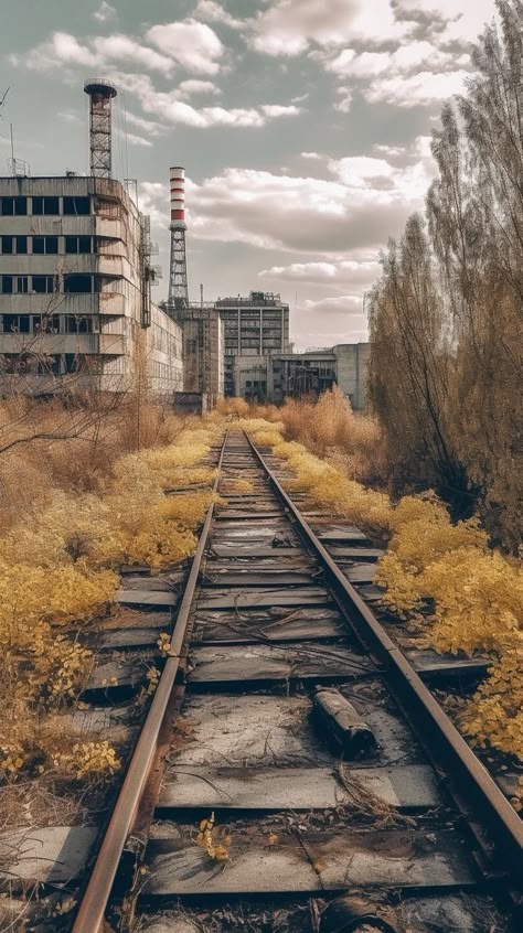 Nuclear Wasteland Aesthetic, Chernobyl Aesthetic, Apocalypse Landscape, Book Cover Background, Apocalyptic Art, Old Abandoned Buildings, Apocalypse World, Post Apocalyptic Art, Apocalypse Aesthetic