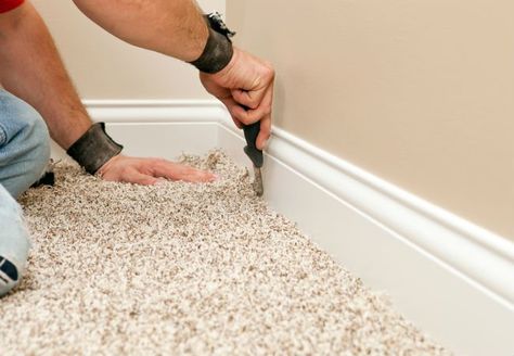 5 Things to Know Before Removing Carpet and Replacing It Yourself - tips from Sears Home Services #ad Ripping Up Carpet, Install Carpet, Carpet Replacement, Home Depot Carpet, Carpet Repair, Build Your Own Home, Home Theater Installation, Removing Carpet, Vinyl Laminate Flooring