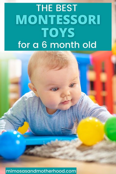 Did you know that a baby’s brain doubles in size in the first year?? Children naturally learn so much through play. Montessori toys are some of the best options for helping even the littlest learner develop a curious mind. Check out this list for some the best Montessori toys for a 6 month old! Sensory Activities For 6 Month Old, 6 Months Old Activities, 6 Month Old Toys, 6 Month Baby Activities, 6 Month Toys, Best Montessori Toys, Baby Toy Ideas, Six Month Baby, Baby Toys 6 Months