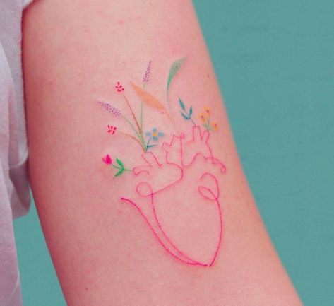 Pink Ink Tattoo, Pink Tattoo Ink, Filter Tattoo, Tattoos And Nails, Seashell Tattoo, Seashell Tattoos, Pink Tattoo, Handpoke Tattoo, Delicate Tattoo