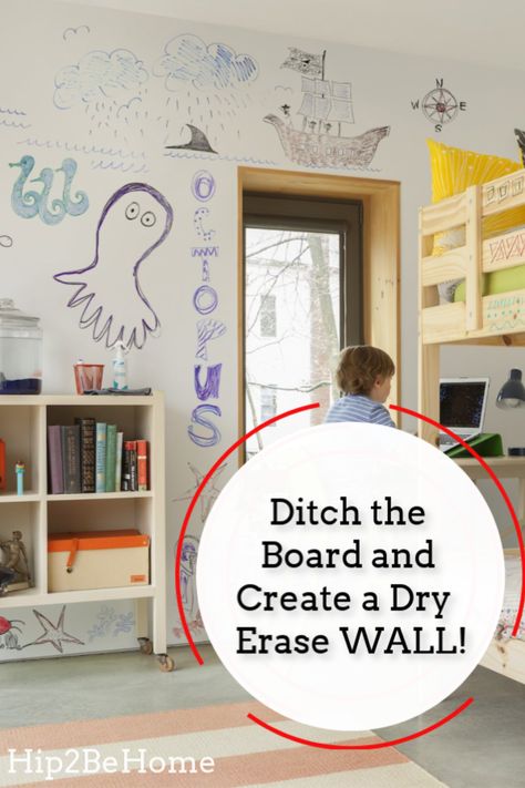 Dry Erase Board Playroom, Whiteboard Paint Wall, Dry Erase Wall Ideas, Whiteboard Wall Bedroom, White Board Paint Wall, Diy Whiteboard Wall, Playroom Whiteboard, Cute Dry Erase Board Ideas, White Board Wall Ideas