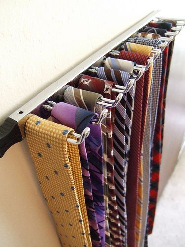 Tie Rack (Closetmaid) | Flickr - Photo Sharing! Mens Closet Organization, Diy Hat Rack, Tie Storage, Tie Hanger, Simple Closet, Tie Organization, Tie Rack, Men Closet, Walk In Robe