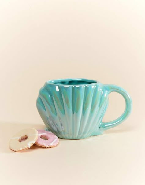 TYPO Typo Shell Mug #ad #quirky #coolstuff Shell Mug, Desain Pantry, Mermaid Mugs, Diy Outdoor Decor, Mermaid Life, Cute Coffee Mugs, Mug Collection, Cool Mugs, Funny Coffee Mugs