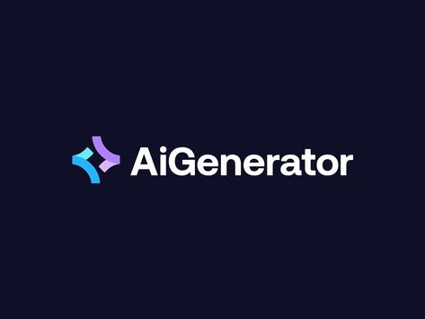 Ai Generator - modern artificial intelligence logo by Deividas Bielskis on Dribbble Logo Genie, Coaching Logo Design, Appliance Logo, Tech Logo Design, Corporate Logos Inspiration, Software Logo, Logo Trends, Logo Software, Coaching Logo