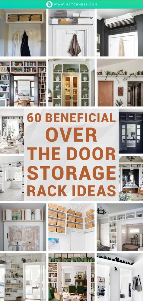 60-beneficial-over-the-door-storage-rack-ideas1 Utilizing Space In A Small House, Behind Door Storage Ideas Bathroom, Over The Door Shelf Ideas, Using Vertical Space Storage Ideas, Tiny Home Bathroom Storage, How To Utilize Small Spaces, Behind The Door Storage Ideas, Bathroom Door Storage Ideas, Above Door Storage