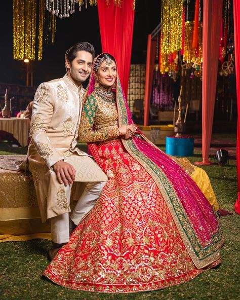 Ayeza Khan Bridal, Nomi Ansari Bridal, Ayeza And Danish, Ayeza Khan Wedding, Ayeza Danish, Ayza Khan, Bridle Dress, Nomi Ansari, Danish Taimoor