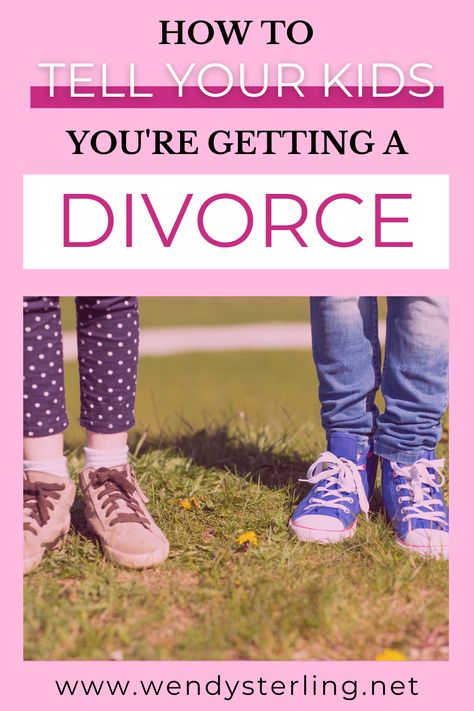 Telling Kids About Divorce, How To Tell Kids About Divorce, Divorce With Young Children, Co Parenting Tips, Starting Over After Divorce, Divorce Coaching, Going Through Divorce, Child Custody Battle, Coping With Divorce