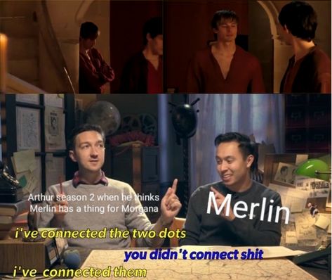 Morgana X Merlin, Merlin Funny Moments, Morgana And Arthur, Merlin And Arthur Ship, Merlin X Morgana, Merthur Headcanon, Merlin And The Knights, Merlin Episodes, Merlin Fanfiction