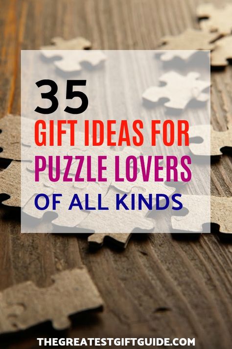 35 Amazing gifts for every kind of puzzle lover. Give a unique Christmas gift to the people who love to do puzzles! Our gift guide has gift ideas for every kind of puzzle lover: jigsaw puzzles, crossword puzzles, and more! #gift #gifts #giftidea #uniqegiftideas #giftguide #puzzle Puzzle Gift Ideas, Puzzle Gifts, Unique Gifts For Boyfriend, Cute Boyfriend, Handmade Gifts For Boyfriend, Diy Puzzles, The Greatest Gift, Ultimate Gift Guide