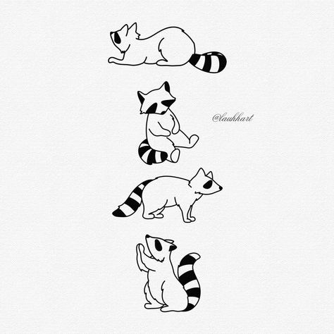 Animal Tiny Tattoo, Mini Raccoon Tattoo, Raccoon Line Tattoo, Raccoon Flash Tattoo, Small Raccoon Tattoo Simple, Fine Line Raccoon Tattoo, Cartoon Raccoon Tattoo, Raccoon Outline Tattoo, Raccoon Line Drawing