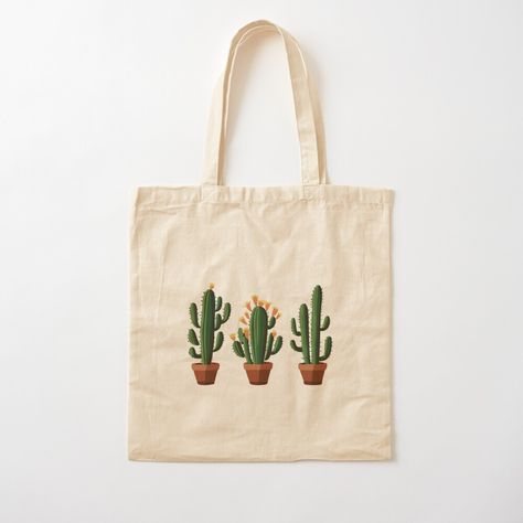 Cactus Tote, Bag Painting, Diy Tote, Bags Ideas, Pola Sulam, Embroidery Flowers Pattern, Diy Tote Bag, Flowers Pattern, Print Tote