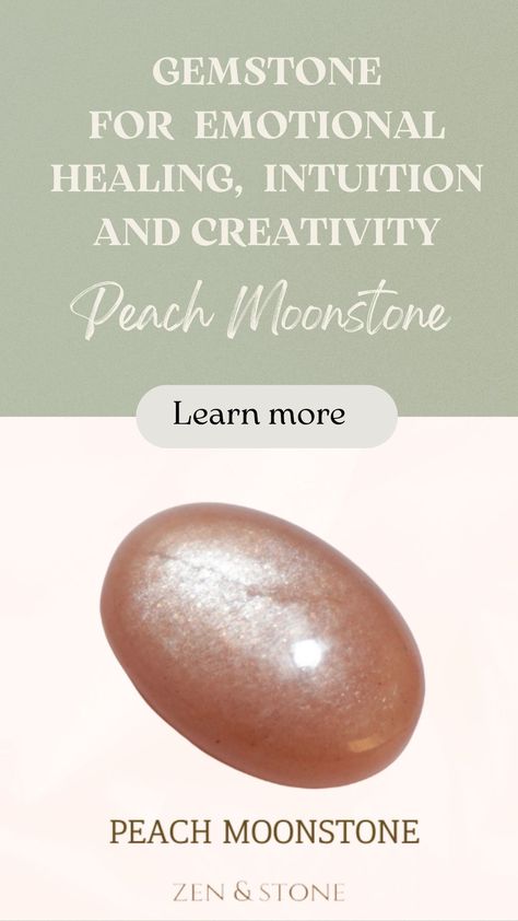 Experience the Power of Peach Moonstone: A Healing Crystal for Emotional Healing, Love, Relationships, Intuition, and Creativity. Discover its crystal properties and how it enhances chakra balance and promotes positive energy flow. Moonstone Chakra, Crystals For Beginners, Different Crystals, Chakra Balance, Displaying Crystals, Crystal Properties, How To Store, Energy Flow, Chakra Balancing