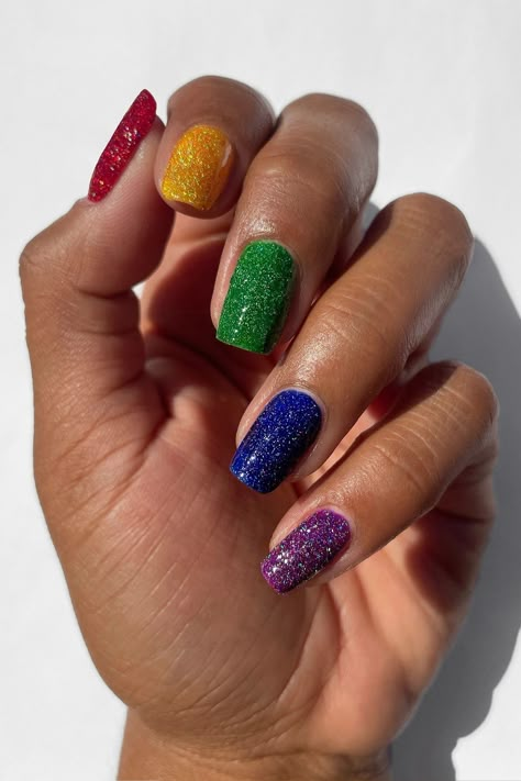 Community Initiative, Pride Nail, Flake Nail, Non Toxic Nail Polish, Nail Polish Gift Set, Flag Nails, Cruise Nails, Rainbow Nails Design, Rainbow Pride Flag