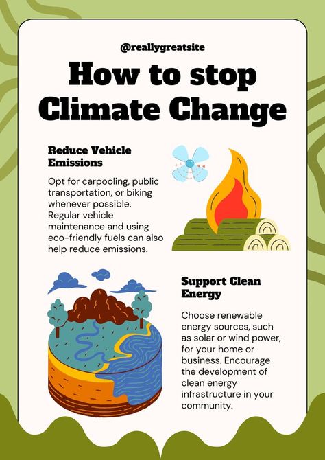 Climate Changing Poster, Climate Changing, Renewable Sources Of Energy, Poster Drawing, Ladies Wear, Poster Templates, Clean Energy, Poster Template, Public Transport