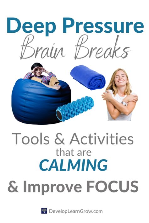 Sensory Seeker Activities, Brain Breaks For Kindergarten, Brain Breaks Elementary, Proprioceptive Activities, Educational Therapy, Sensory Seeker, Sensory Items, Occupational Therapy Kids, Deep Pressure