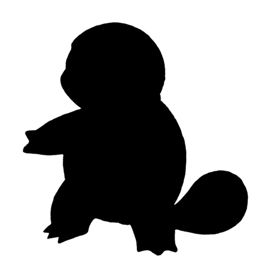 Pokemon - Squirtle Silhouette Stencil Pokemon Silhouette Svg, Pokemon Silhouette Art, Pokémon Stencil, Squirtle Silhouette, Fairy House Lantern, Pikachu Silhouette, Pokemon Stencils, Pokemon Silhouette, Pokemon Club