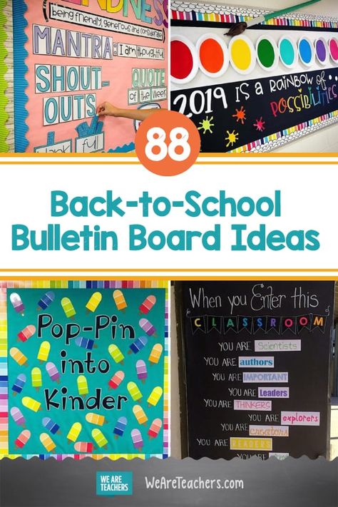 88 Back-to-School Bulletin Board Ideas from Creative Teachers Student Interactive Bulletin Board, Beginning Of The School Year Preschool Bulletin Boards, Back To School Bulletin Board Ideas For Library, Back To School Bulletin Boards Kinder, Back To School Bulletin Boards Preschool Classroom Ideas, Back To School Boards Preschool, Beginning Of The School Year Bulletin Board Ideas, Early Childhood Bulletin Board Ideas, Bulletin Board Ideas Beginning Of Year