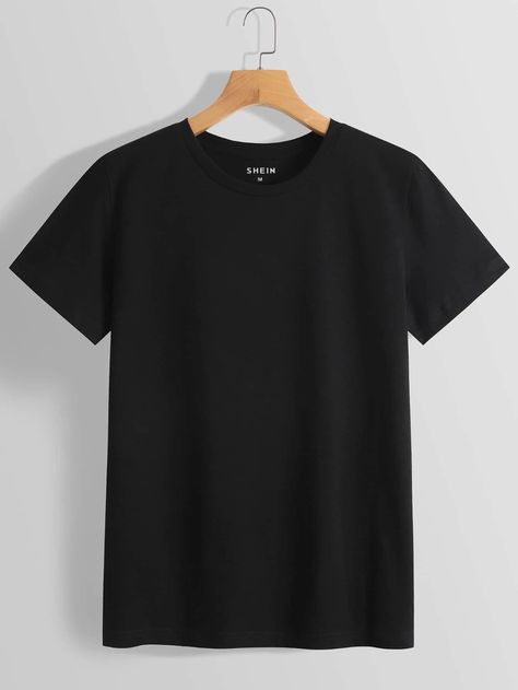 Satin Blouse Outfit, Plain Tee Shirts, Minimalist Blouse, Plain Black T Shirt, White Tee Shirts, Plain Blouse, Plain Tees, Sleeve Fashion, Plain Shirts