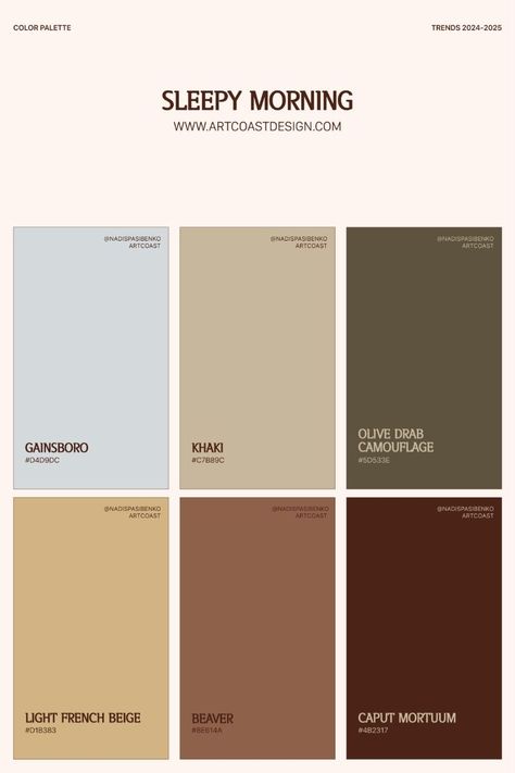 Color Palettes, Trendy Design, Illustrations, Fonts, Procreate Brushes Mushroom Brown Color Palette, Relaxed Color Palette, Coffee Color Scheme, Color Palette 3 Colors, Cafe Color Palette, Chocolate Brown Color Palette, Coffee Color Palette, Large Color Palette, Cozy Color Palette