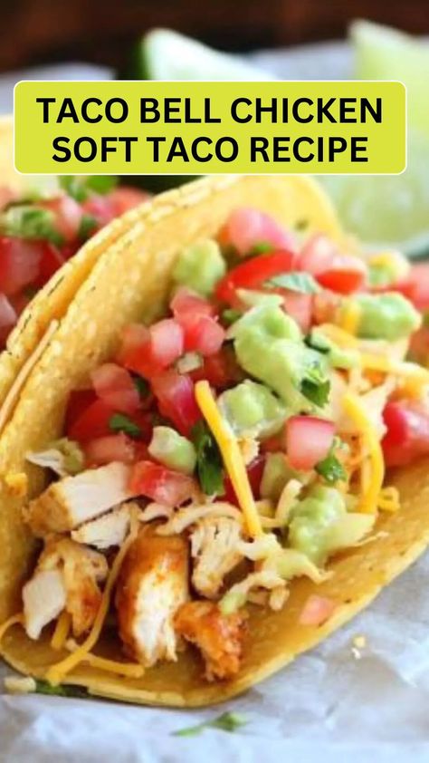 Taco bell chicken soft taco recipe – Cravefuly Chicken Soft Taco Recipe, Soft Taco Recipe, Soft Tacos Recipes, Chicken Soft Tacos, Monterey Chicken, Turmeric Tea Recipe, Chicken Taco Recipes, Taco Recipe, Soft Tacos