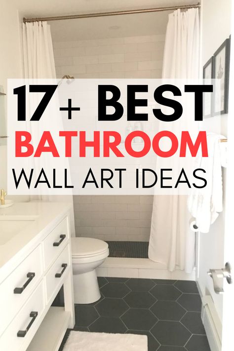 omg I love these for my Airbnb bathroom. These are great bathroom artwork ideas. #bathroomremodel Airbnb Bathroom, Pictures For Bathroom Walls, Modern Bathroom Wall Art, Trending Wall Art, Bathroom Decor Pictures, Best Wall Art, Funny Bathroom Art, Bathroom Printables, Best Bathroom Vanities