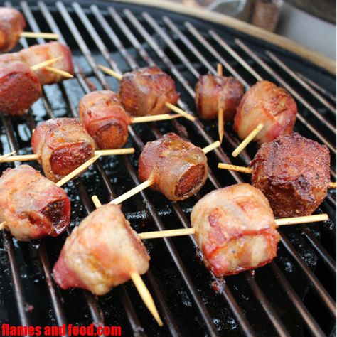 spam appetizer recipes Bacon Wrapped Kielbasa, Spam Ideas, Spam Recipes, Canned Meat, Bbq Bacon, Bbq Ideas, Filling Breakfast, Steak Bites, Hawaiian Food